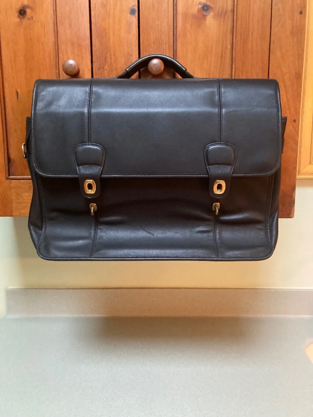 Coach leather briefcase
